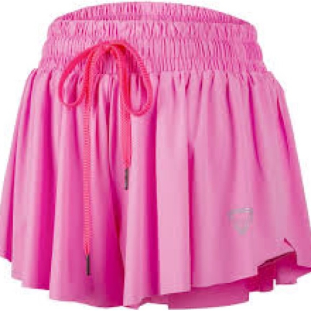 Pink Flowy Running Shorts - Picture 1 of 1
